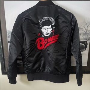Left Field Embroidered Satin Bomber David Bowie S